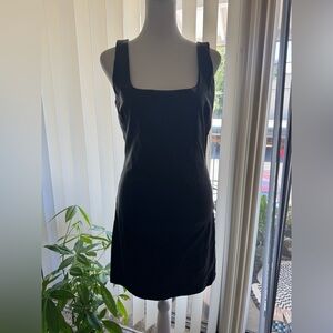 And Now This Vegan Leather Mini Dress Size X-Small Lined Black